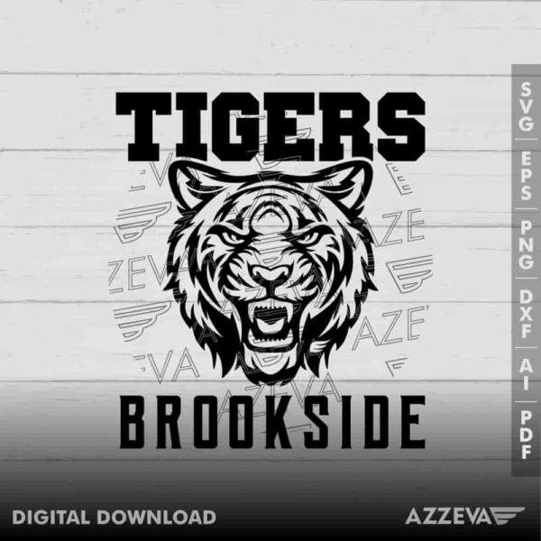 Tigers Mascot SVG Design azzeva.com 22100688