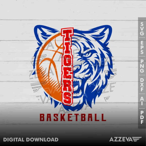 Tigers Mascot SVG Design azzeva.com 22100809