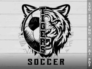 Tigers Soccer SVG Design azzeva.com 22100052