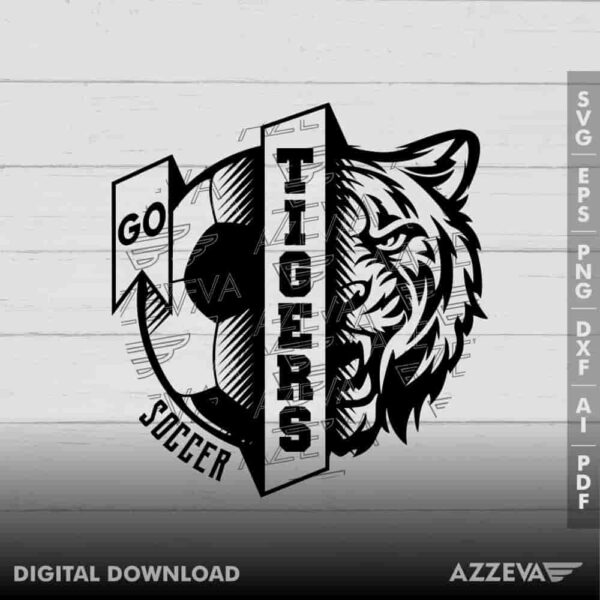 Tigers Soccer SVG Design azzeva.com 22100505