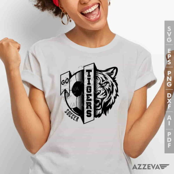 Tigers Soccer SVG Tshirt Design azzeva.com 22100505