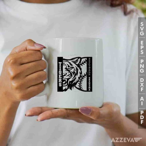 Tigers Softball Grandma SVG Mug Design azzeva.com 22105307