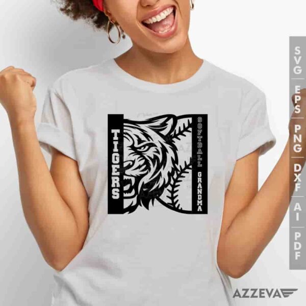 Tigers Softball Grandma SVG Tshirt Design azzeva.com 22105307