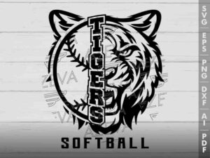 Tigers Softball SVG Design azzeva.com 22100053