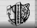 Tigers Softball SVG Design azzeva.com 22100504