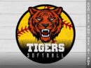Tigers Softball SVG Design azzeva.com 22105309