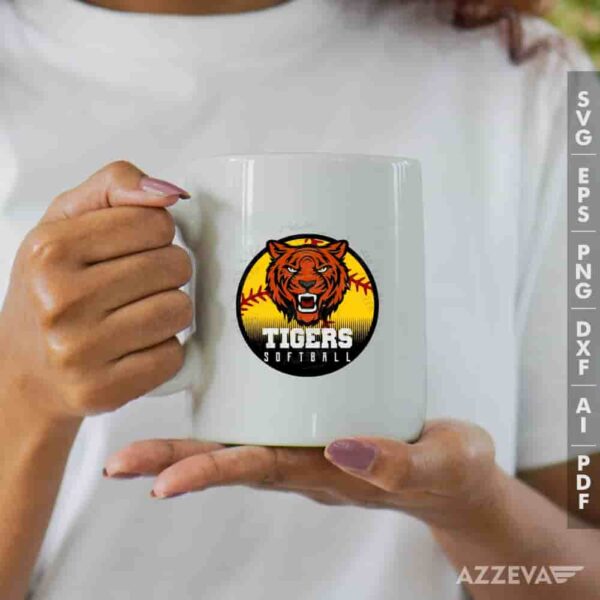 Tigers Softball SVG Mug Design azzeva.com 22105309