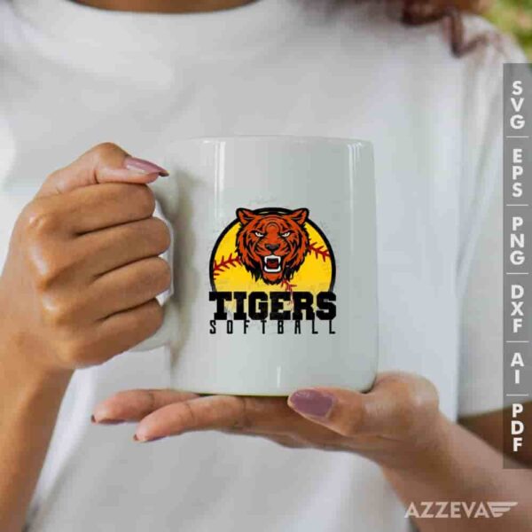 Tigers Softball SVG Mug Design azzeva.com 22105311