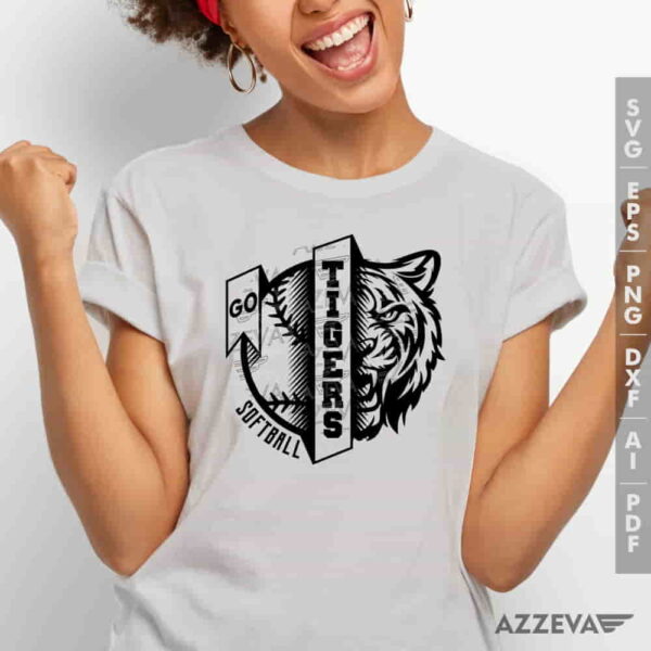Tigers Softball SVG Tshirt Design azzeva.com 22100504