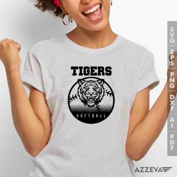 Tigers Softball SVG Tshirt Design azzeva.com 22105310