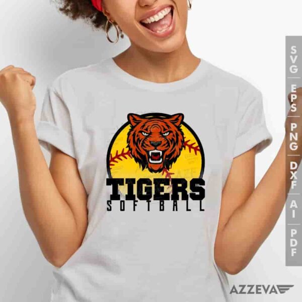 Tigers Softball SVG Tshirt Design azzeva.com 22105311