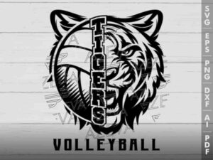 Tigers Volleyball SVG Design azzeva.com 22100051