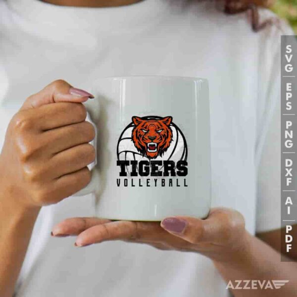 Tigers Volleyball SVG Mug Design azzeva.com 22105269