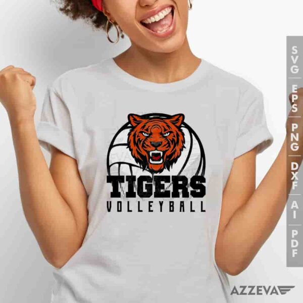 Tigers Volleyball SVG Tshirt Design azzeva.com 22105269