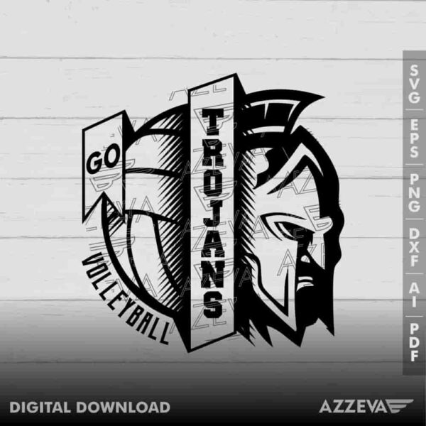 Trojans Volleyball SVG Design azzeva.com 22100441