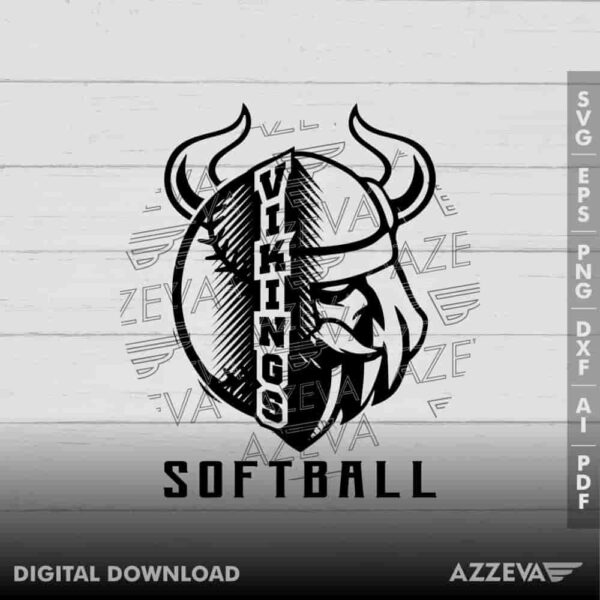Vikings Softball SVG Design azzeva.com 22100629