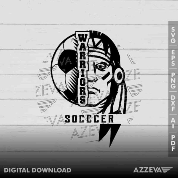 Warriors Soccer SVG Design azzeva.com 22100395