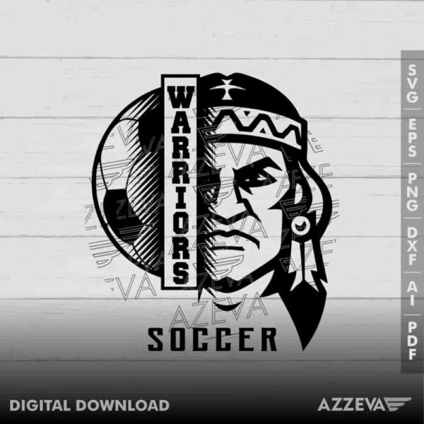 Warriors Soccer SVG Design azzeva.com 22100487