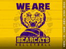We Are Bearcats Volleyball SVG Design azzeva.com 22104810