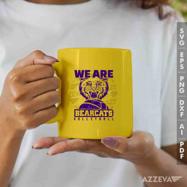 We Are Bearcats Volleyball SVG Mug Design azzeva.com 22104810