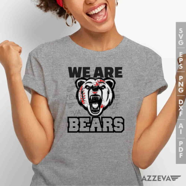 We Are Bears Baseball SVG Tshirt Design azzeva.com 22100389