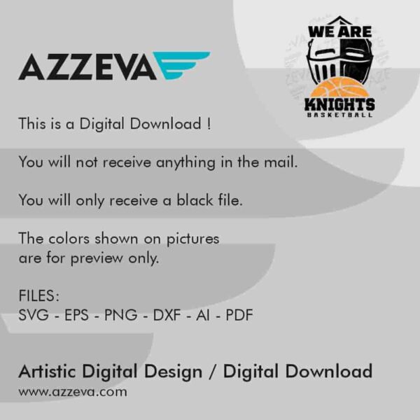 We Are Knights Basketball SVG Design Read me azzeva.com 22105513