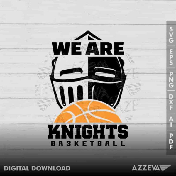 We Are Knights Basketball SVG Design azzeva.com 22105513