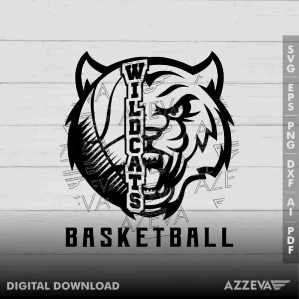 Wildcats Basketball SVG Design azzeva.com 22100346