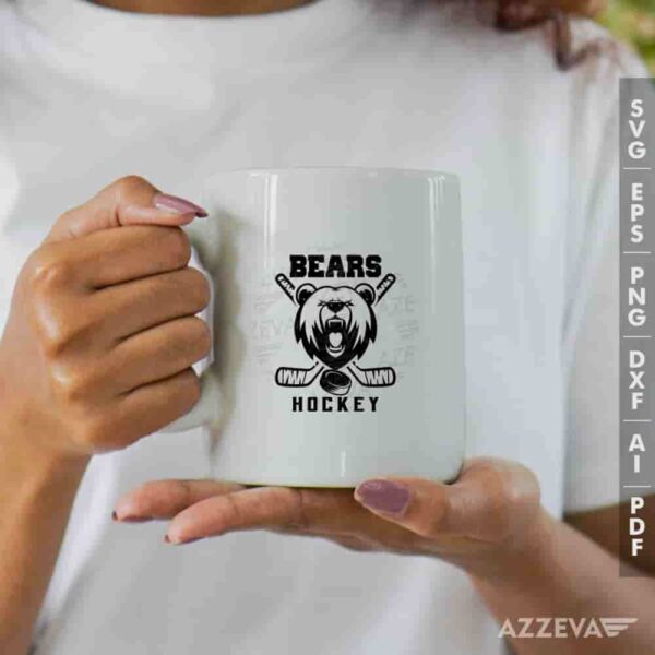 Bears Hockey SVG Mug Design azzeva.com 22105602