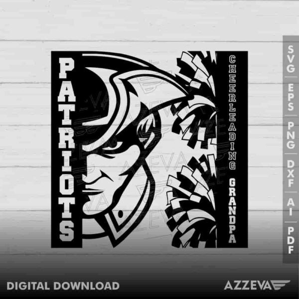 Patriots Cheerleading Grandpa SVG Design azzeva.com 22105225