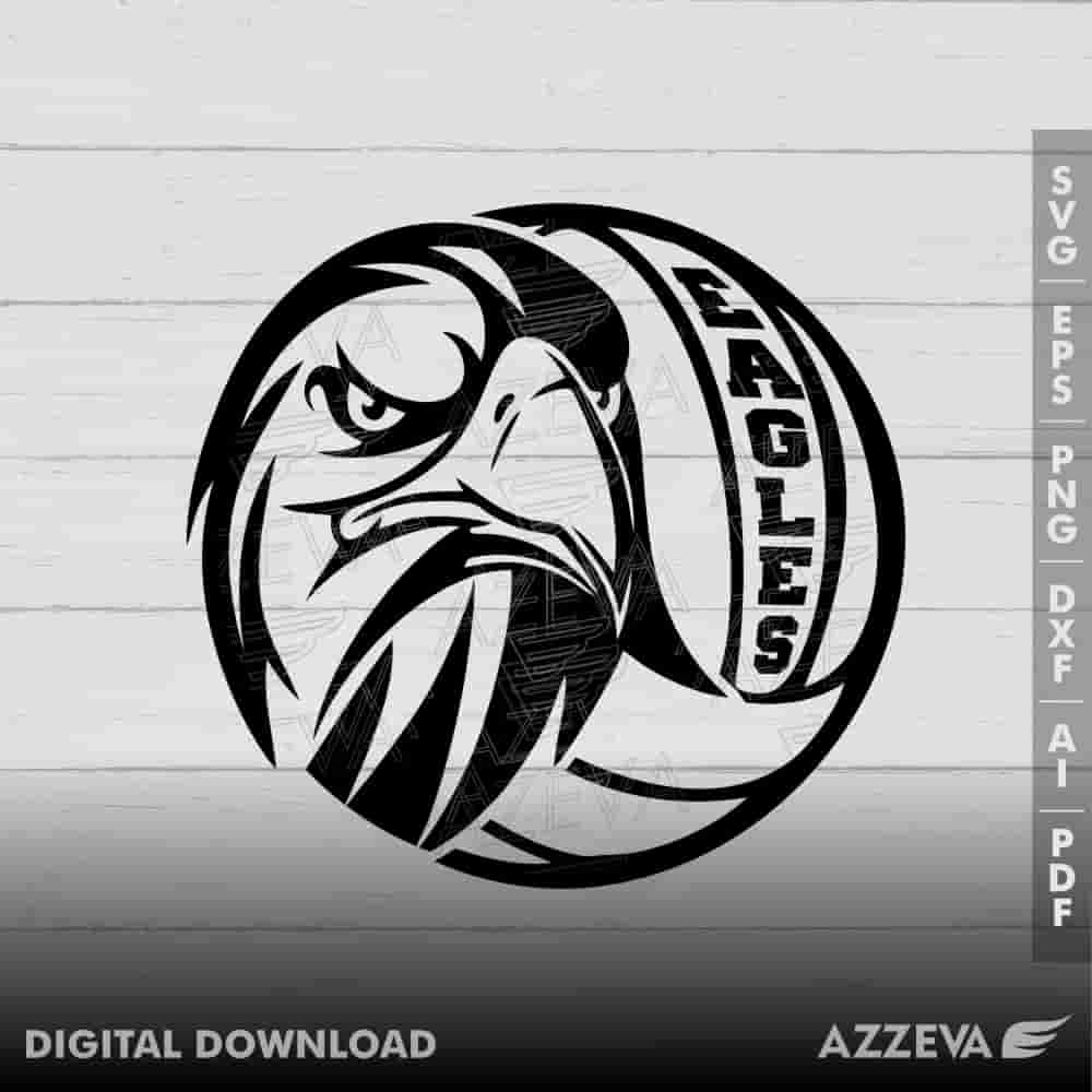 Eagle Volleyball Design - AZZEVA Design