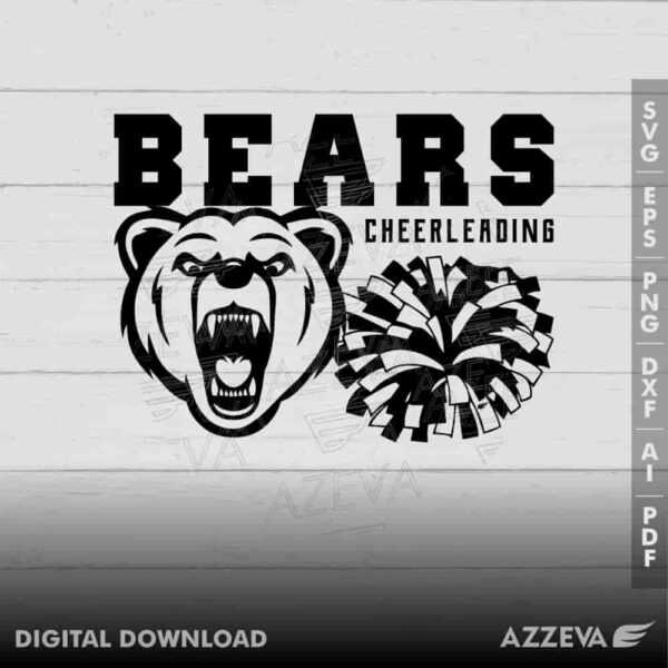 bear cheerleading svg design azzeva.com 23100692