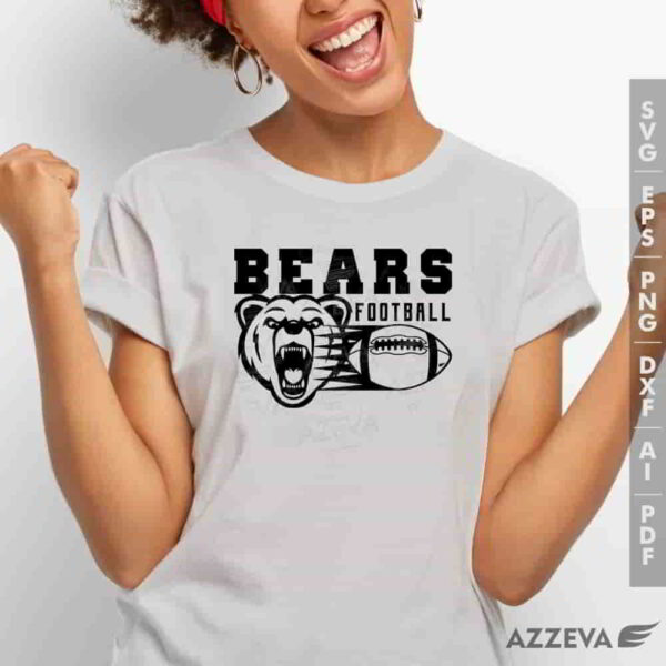 bear football svg tshirt design azzeva.com 23100452
