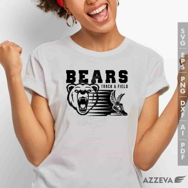 bear track field svg tshirt design azzeva.com 23100652
