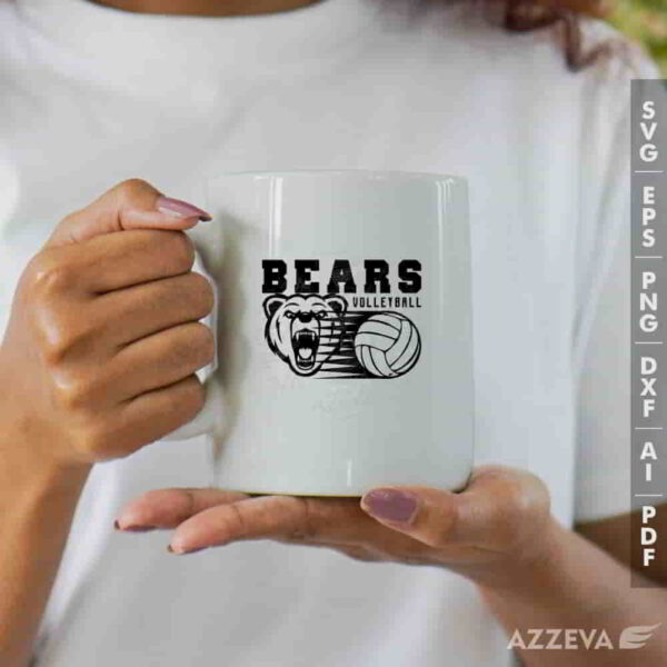 bear volleyball svg mug design azzeva.com 23100412