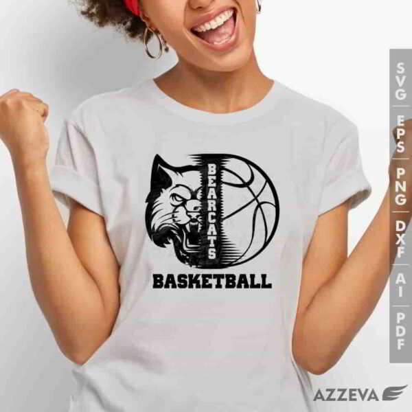 bearcat basketball svg tshirt design azzeva.com 23100084