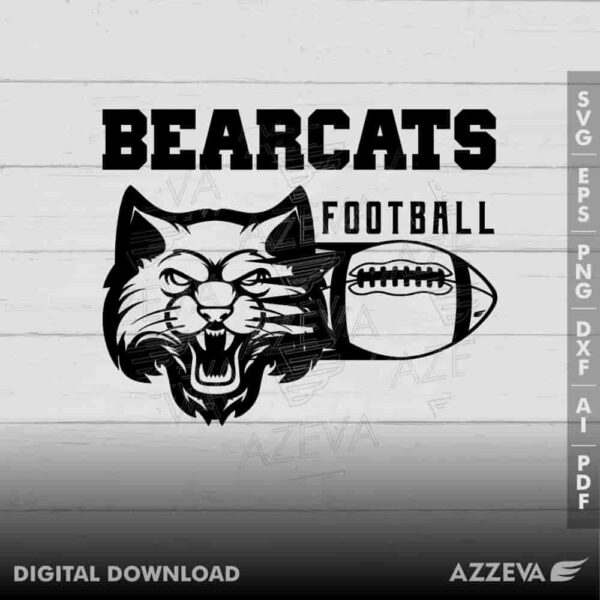 bearcat football svg design azzeva.com 23100477