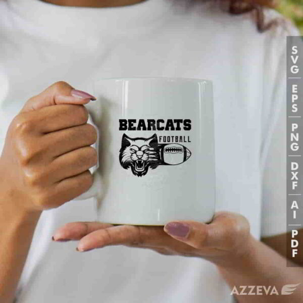 bearcat football svg mug design azzeva.com 23100477