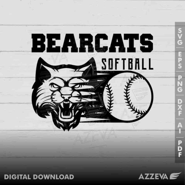 bearcat softball svg design azzeva.com 23100597