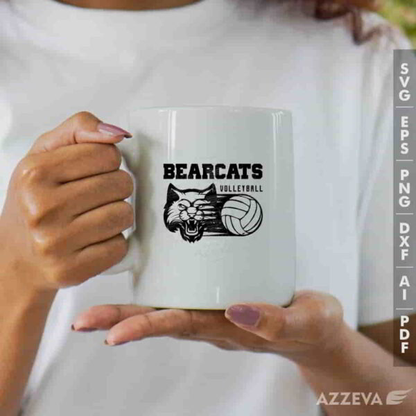 bearcat volleyball svg mug design azzeva.com 23100437