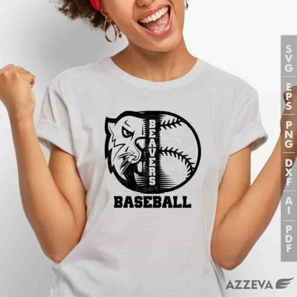 beaver baseball svg tshirt design azzeva.com 23100187