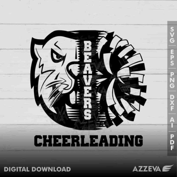 beaver cheerleadigng svg design azzeva.com 23100387