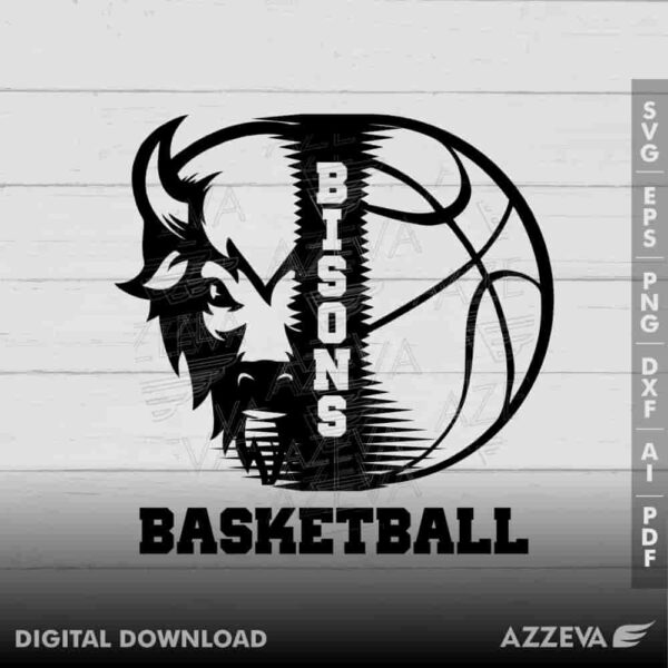 bison basketball svg design azzeva.com 23100101