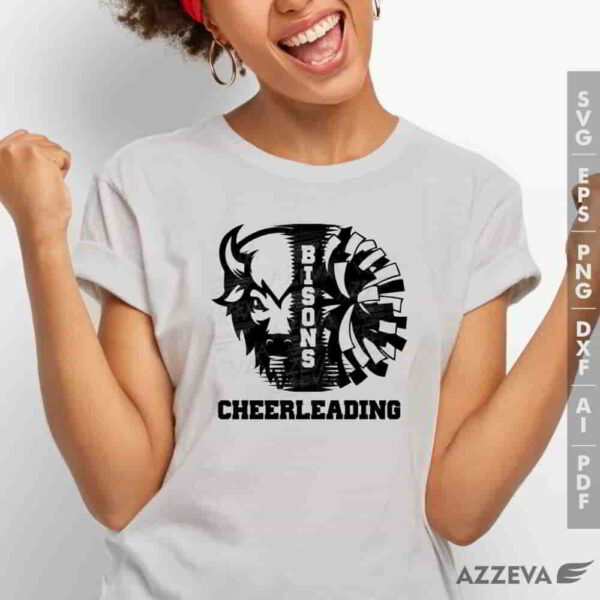 bison cheerleadigng svg tshirt design azzeva.com 23100401