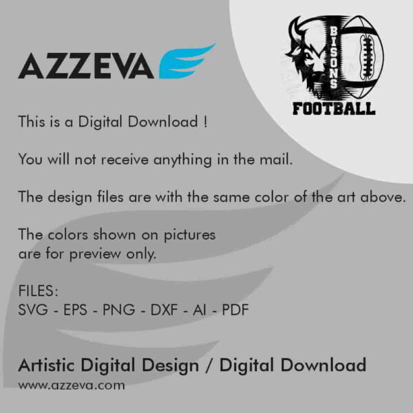 bison football svg design readme azzeva.com 23100051