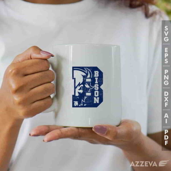 bison in b letter svg mug design azzeva.com 23100734