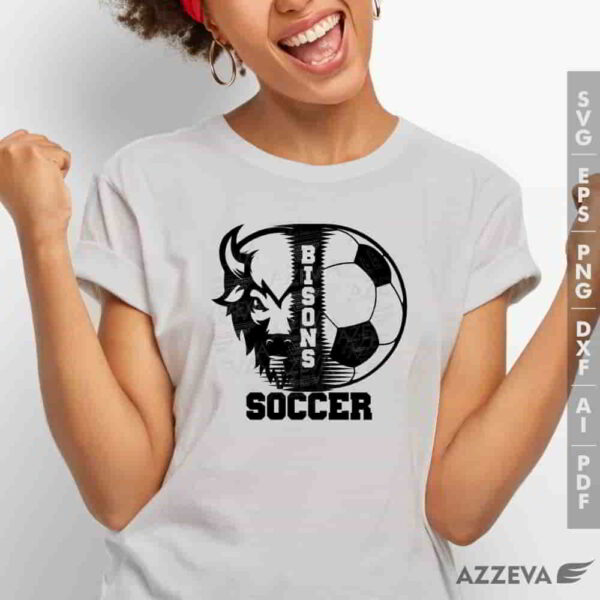bison soccer svg tshirt design azzeva.com 23100301