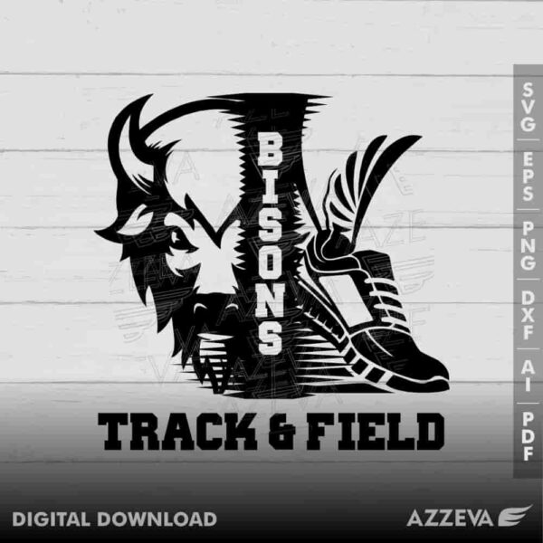 bison track field svg design azzeva.com 23100351