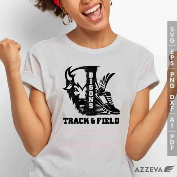 bison track field svg tshirt design azzeva.com 23100351