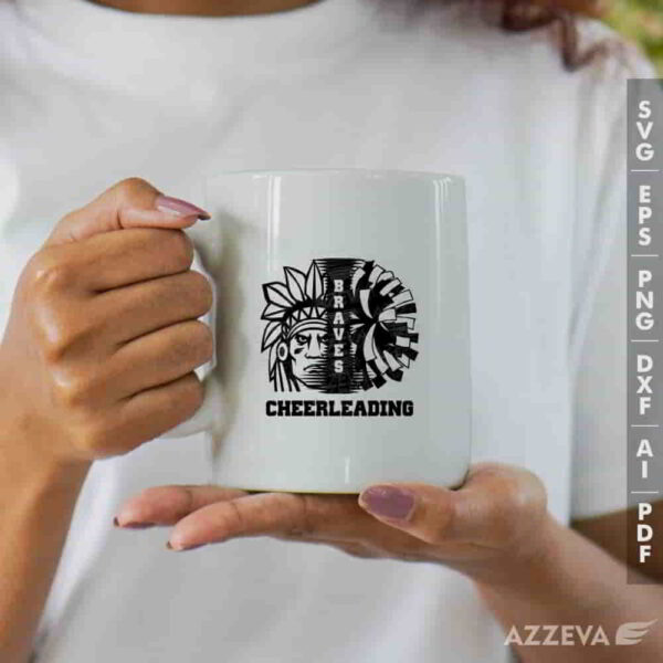 brave cheerleadigng svg mug design azzeva.com 23100381